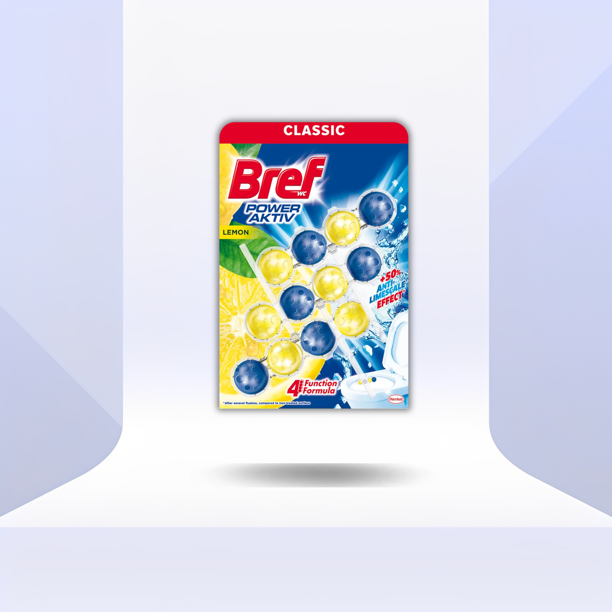 WC Osveživač Bref Power Aktiv Lemon 3x50g